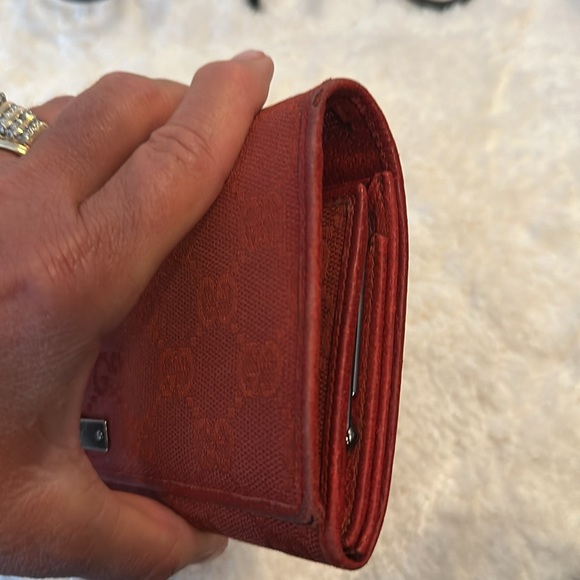 Gucci Burnt Orange Canvas Wallet - Picture 12 of 12